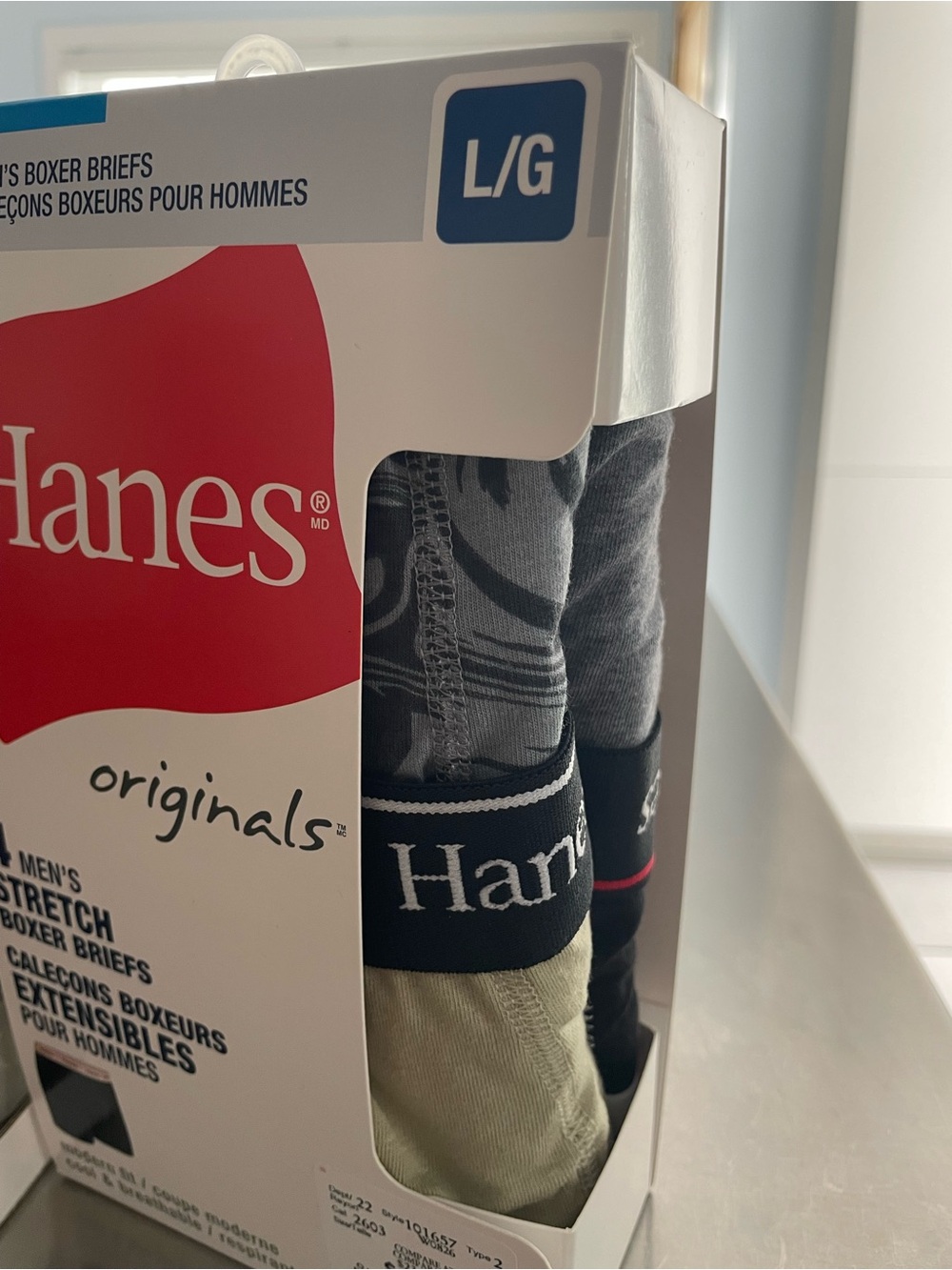 Hanes Men's Boxer Briefs Multi-Pack with multicolour/4